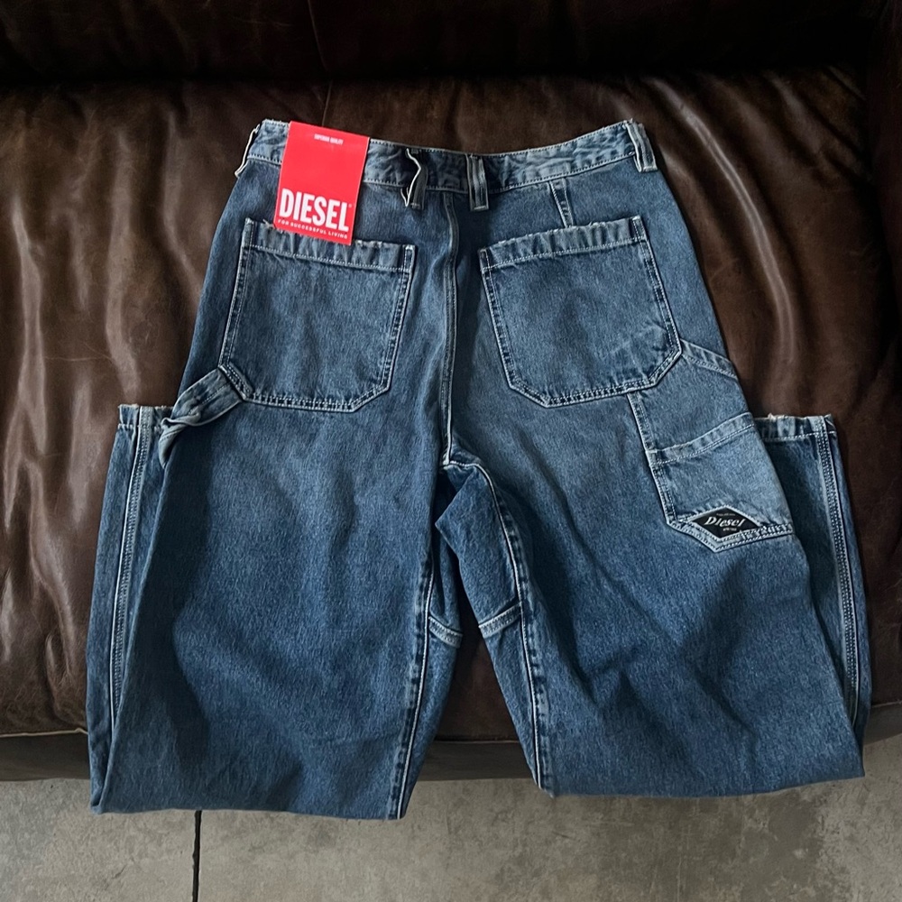 Diesel Men's Straight Jeans - Dark Blue